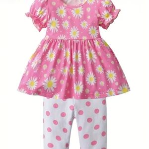 NEW 6-9 months.  Girls Easter Spring Matching Set